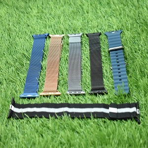 Vibrant Multi-Color Silicone Smartwatch Straps (Pack of 4)